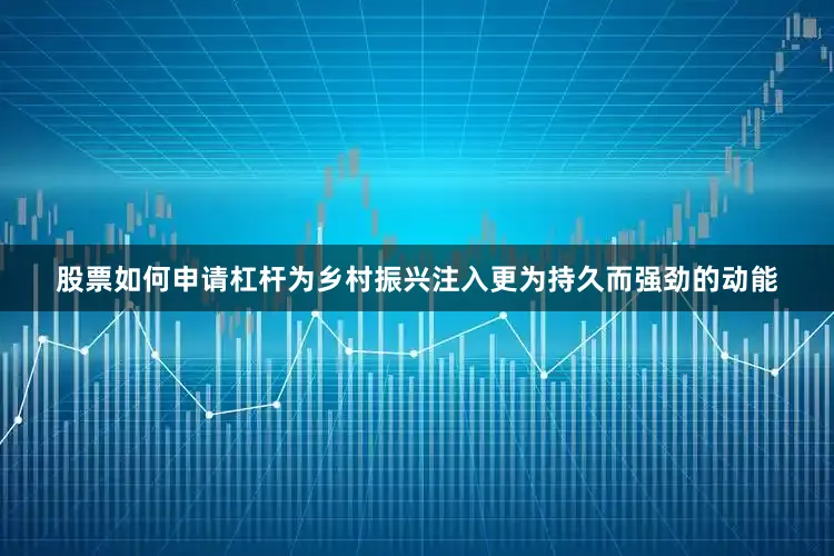 股票如何申请杠杆为乡村振兴注入更为持久而强劲的动能